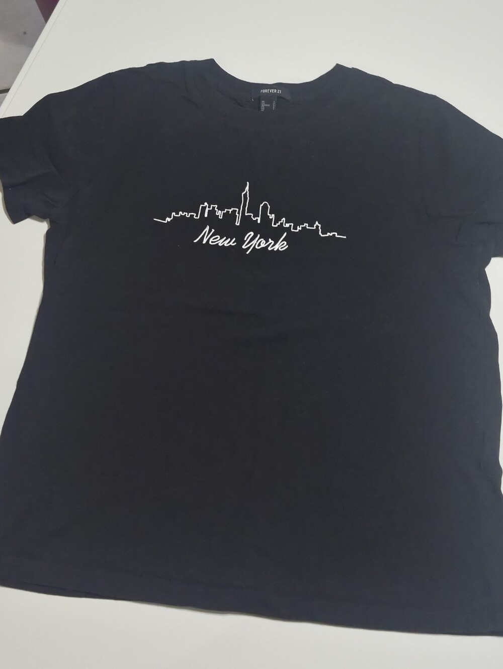 Forever 21 New York Embroidered Baggy Tee